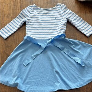 Polo by Ralph Lauren Blue and White Striped Kids Dress GORGEOUS dress 👗